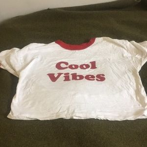 “Cool vibes” crop top
